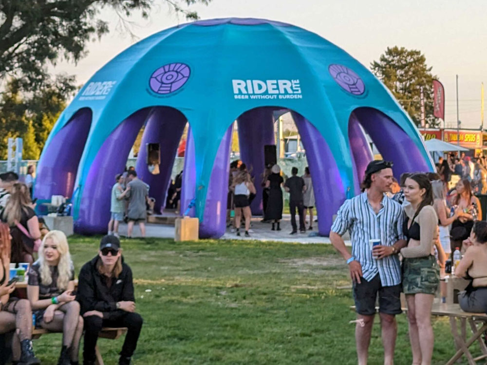Custom inflatable event tent example