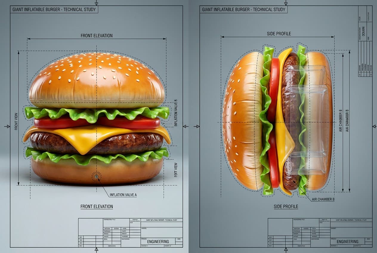 Inflatable Food Replica 68